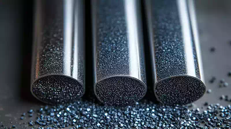 Esempio di materiale abrasivo per intervento di sabbiatura.