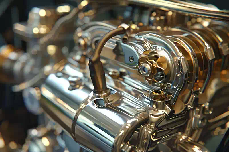 Finitura di componenti metalliche settore automotive.