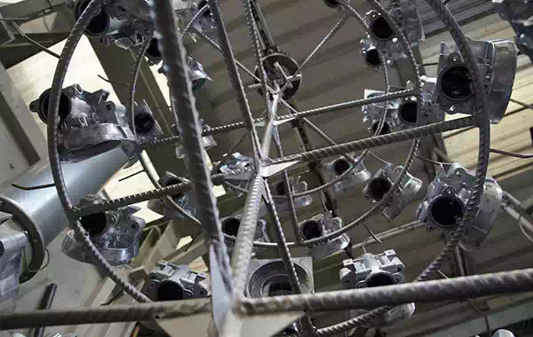 Impianto per sabbiatura metalli a Rovigo.